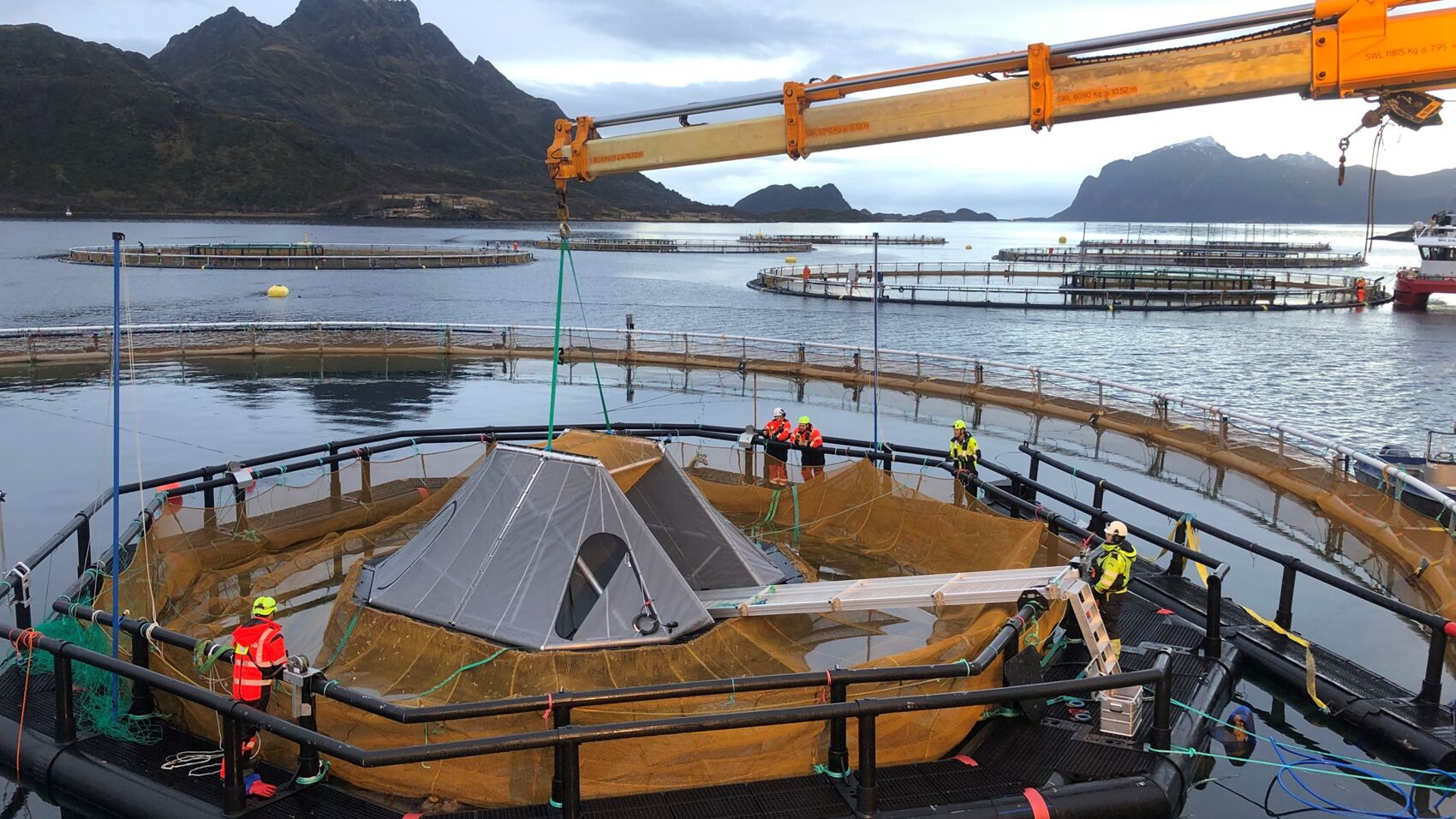 Utsett av iFarm-utstyr på sjø-anlegg i Vesterålen