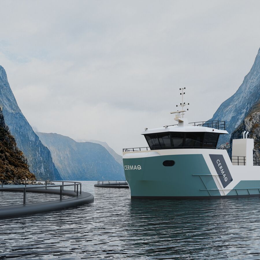 Sletta Verft leverer utslippsfri servicebåt til Cermaq Norway