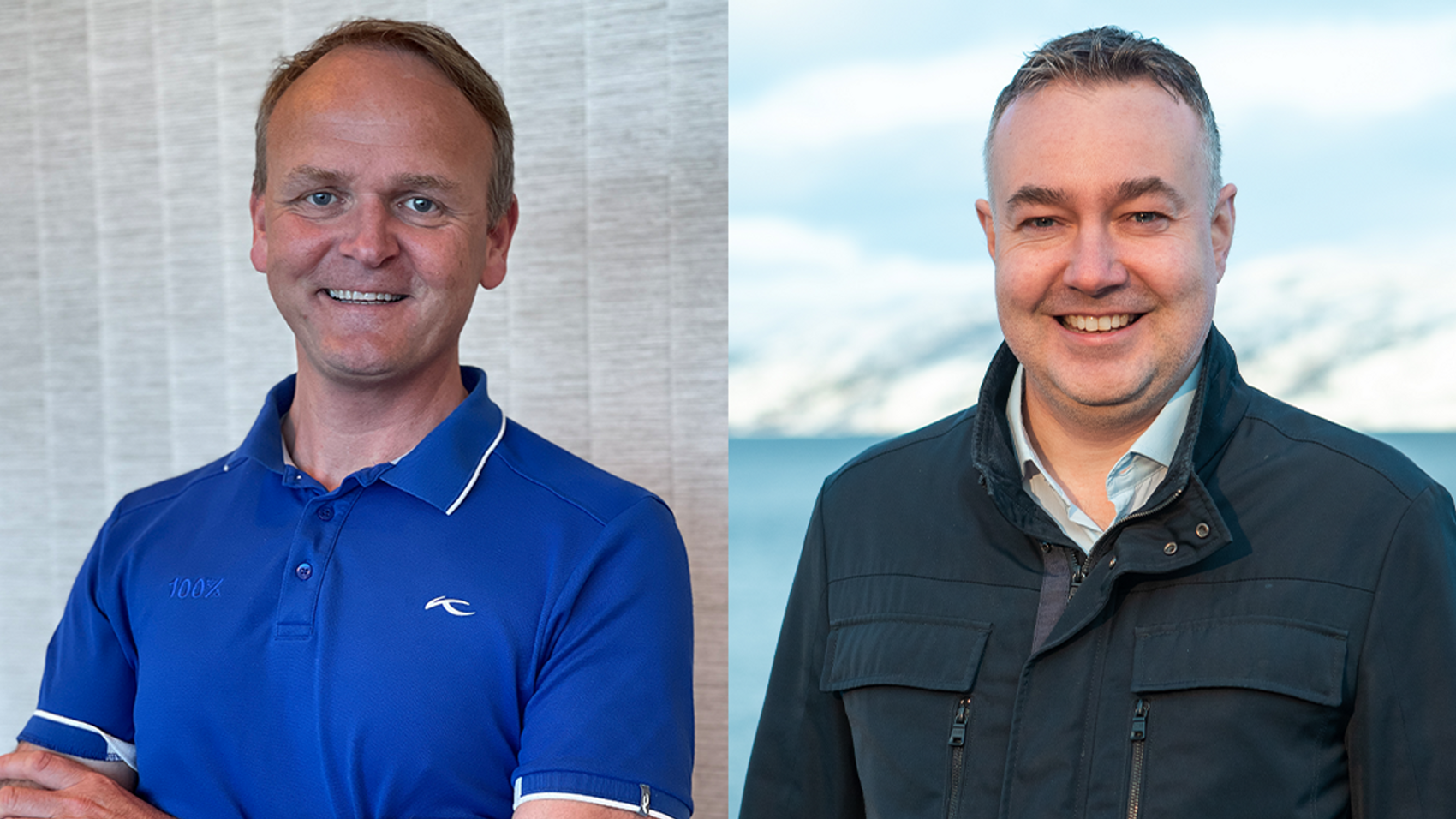 Jan Endre Vartdal, daglig leder i Vartdal Plast-konsernet, og Snorre Jonassen, regiondirektør Nordland i Cermaq